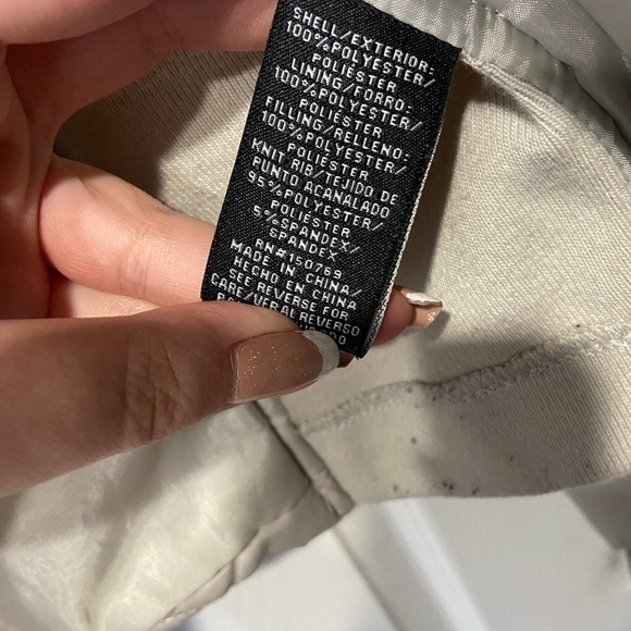 Beige Puffer Jacket - Picture 4 of 5